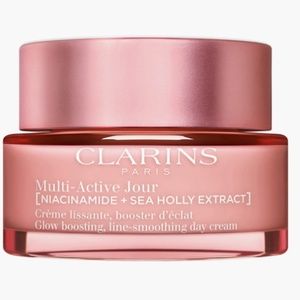 Clarins Multi-Active Day Moisturizer for Lines, Pores, Glow with Niacinamide NEW